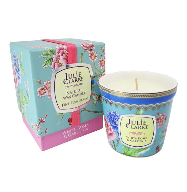 White Roses & Gardenia Candle by Julie Clarke | Maguire's Hill of Tara